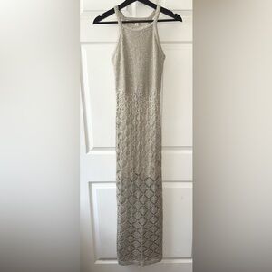 NWT - Bar III Sleeveless Crotchet Maxi Dress